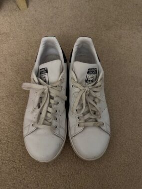 adidas Stan Smith white and navy sneakers